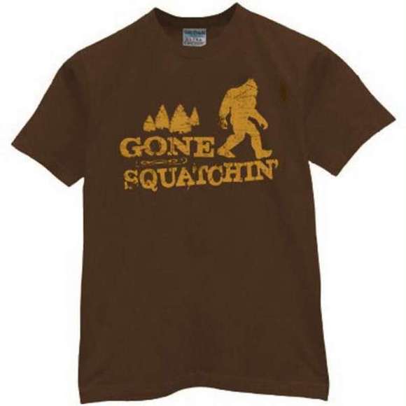 Gone Squatchin Sasquatch Squatching Graphic T Shirt 1 Shirt - Picture 1 of 4